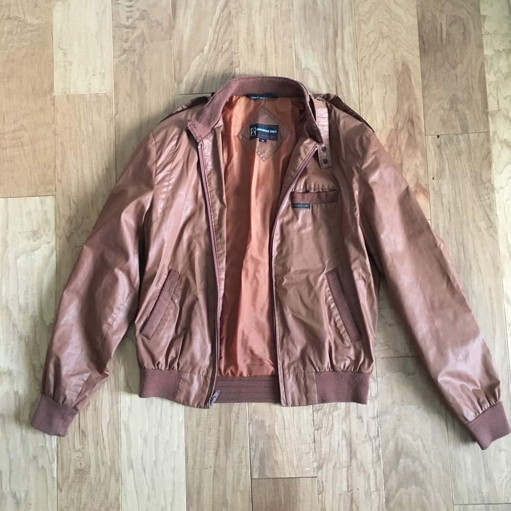 Members Only Tan Brown Jacket